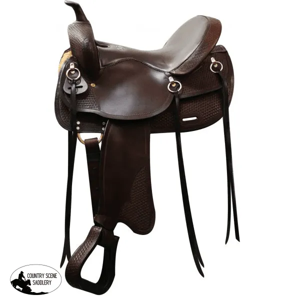 16" Double T Argentina Leather Trail Saddle.