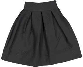 34205-SKIRT-Quilted Black