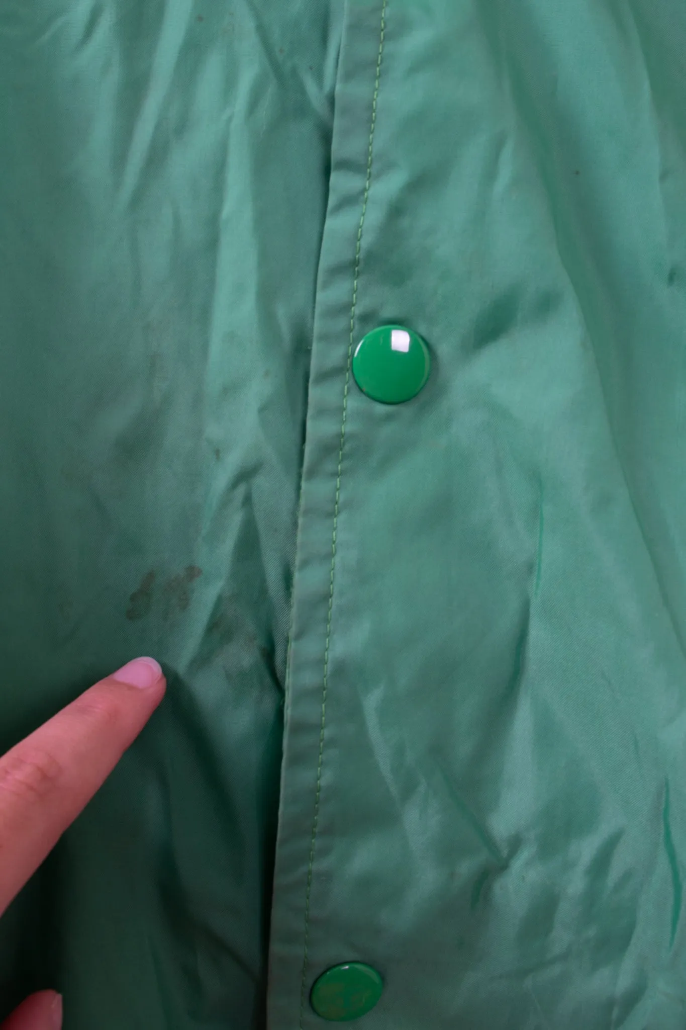 90s Coachmen Green Varsity Nylon Jacket