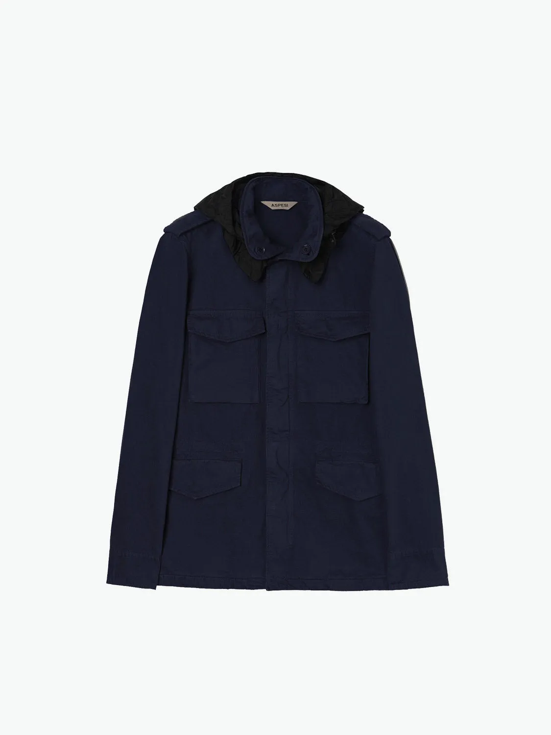 Aspesi Cotton Mini Field Jacket Navy