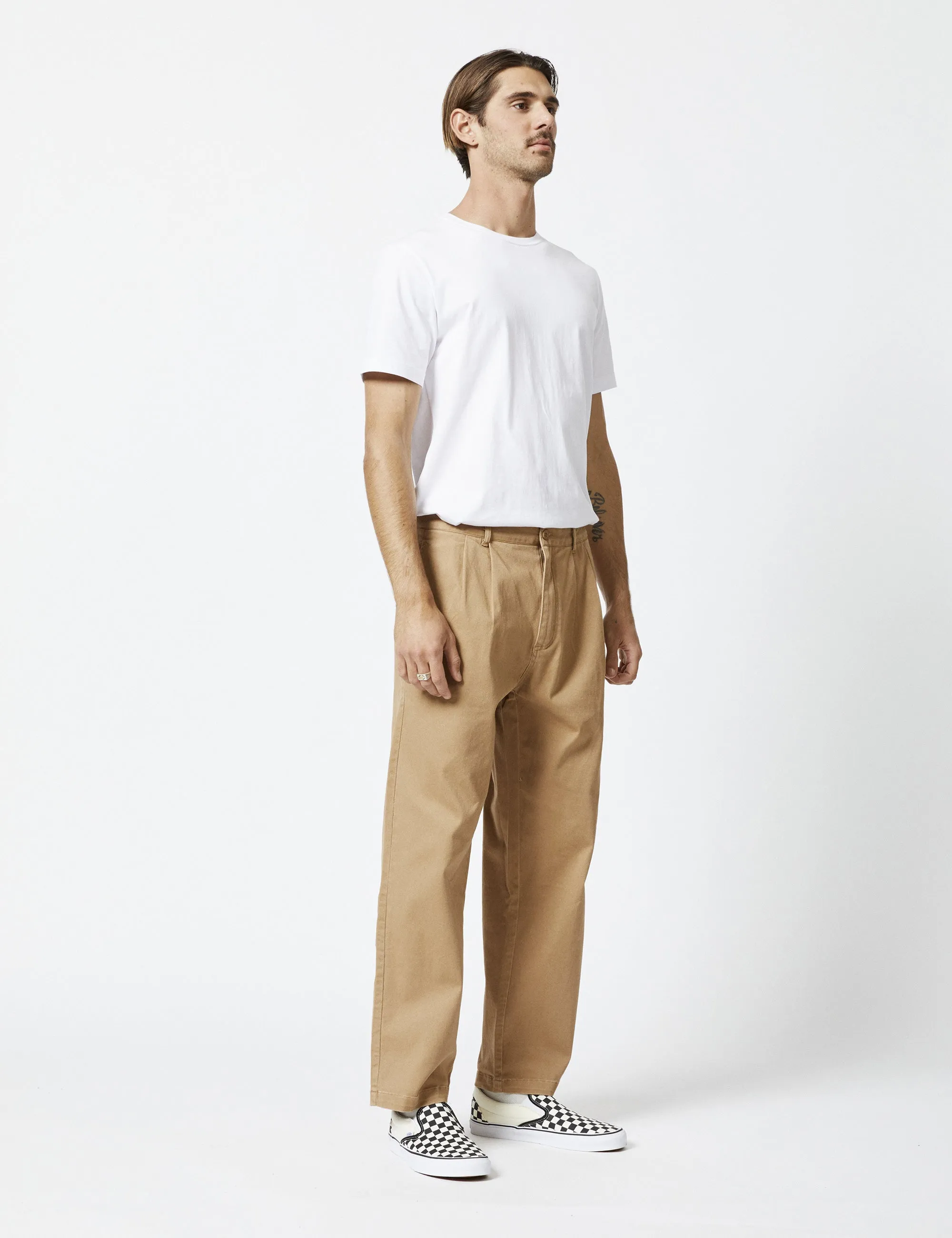 Brooklyn Pleated Pant - Khaki