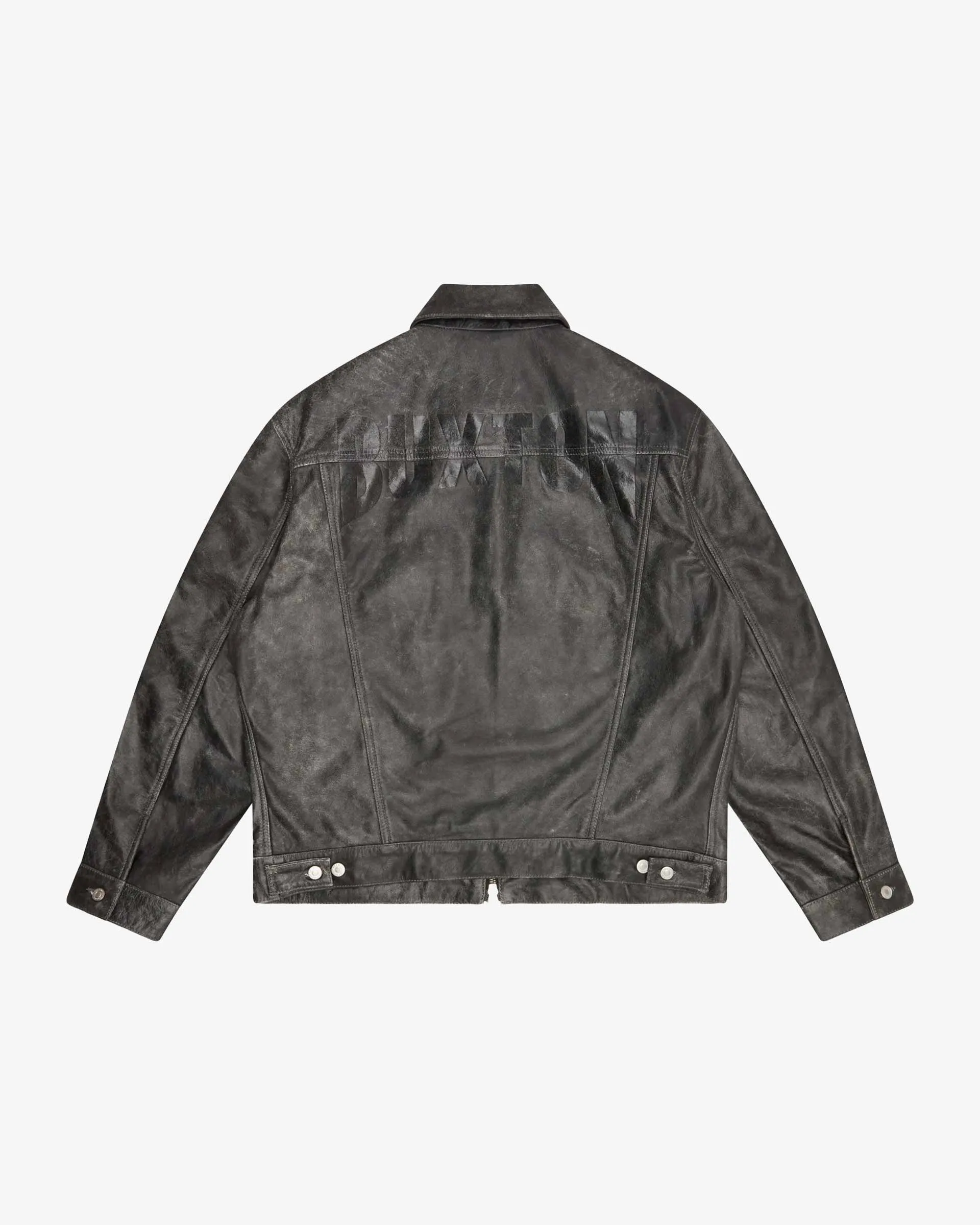 CB CRACKED LEATHER TRUCKER