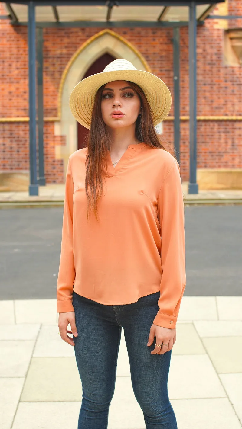 Chiffon V Blouse