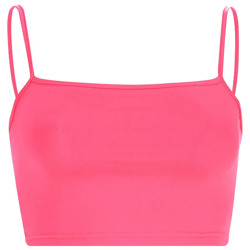 Essential Basics Under $10 Neon Crop Top Tanks