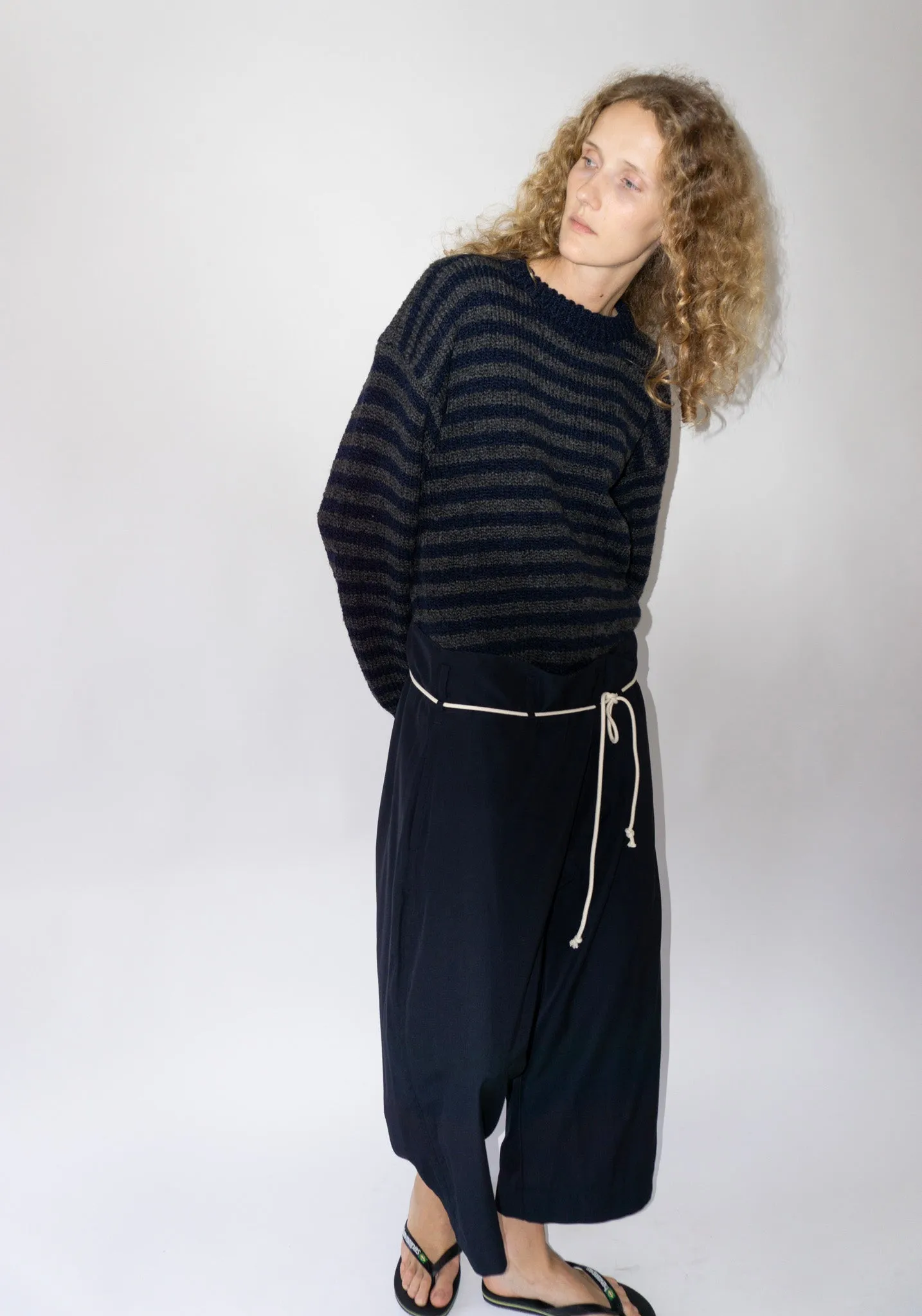 Jako Sweater in Navy Stripe