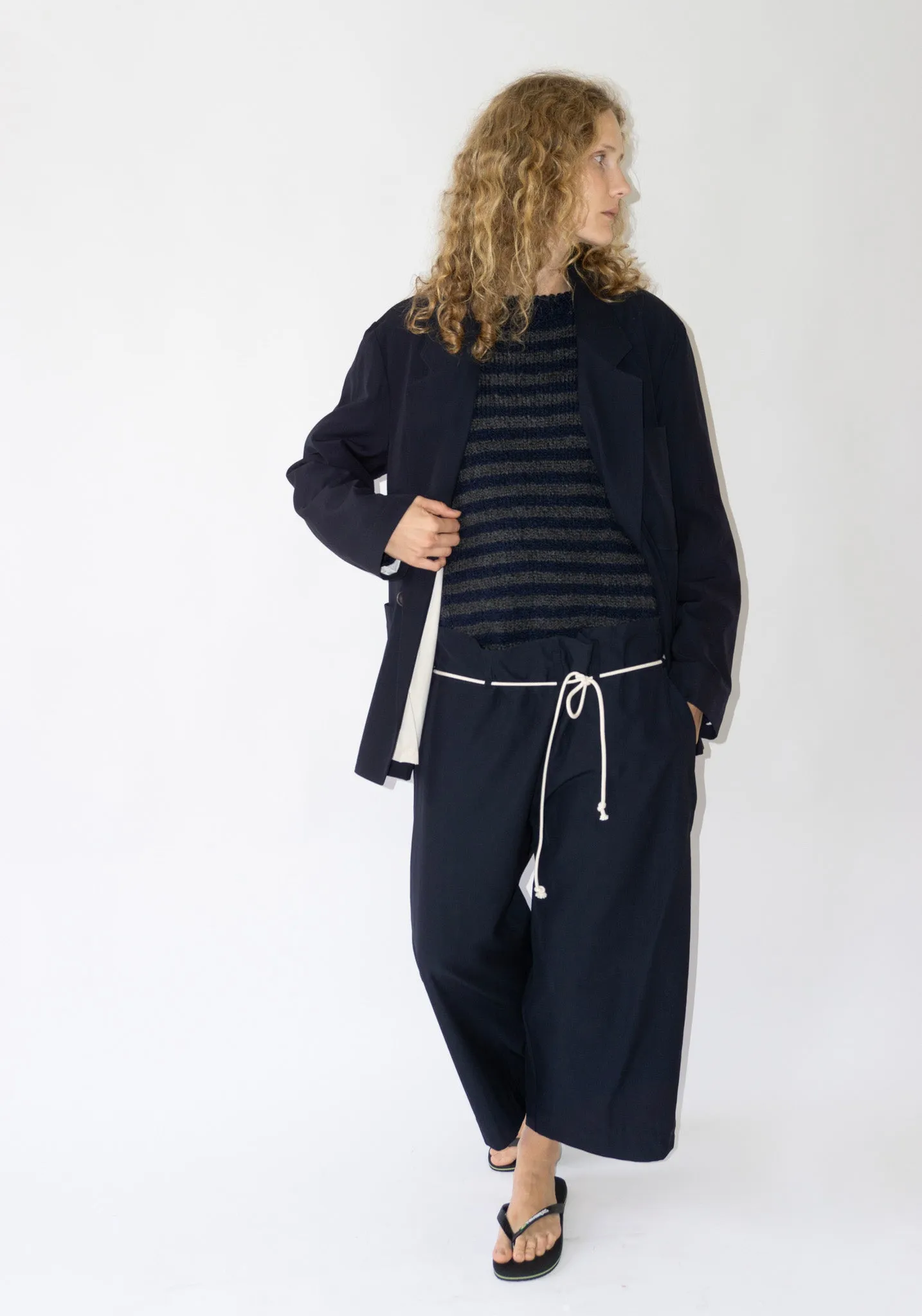 Jako Sweater in Navy Stripe