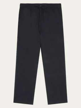 Loose linen pant - Black Jet