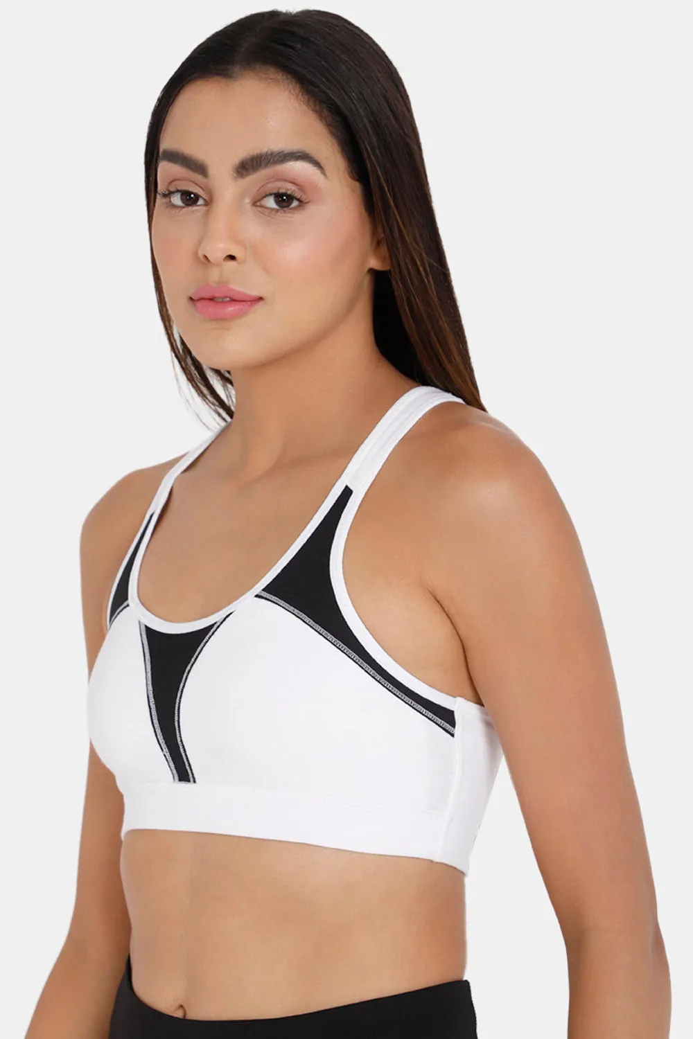 Medium Coverage Non-Padded Non - Wired Intimacy Active Sports Bra - CA09