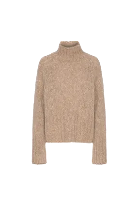 Pelucia New T-Neck - Camel Melange