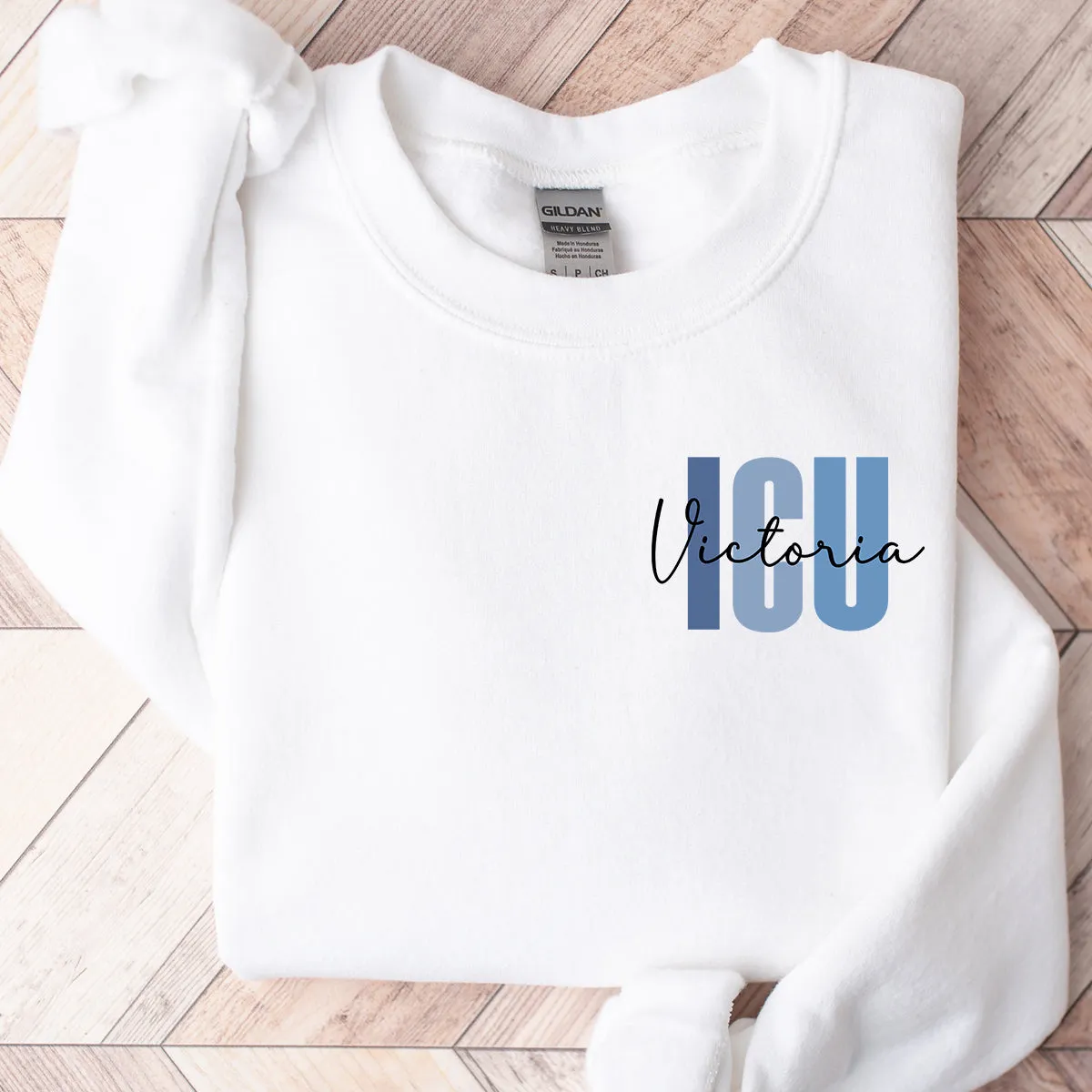 Personalized Sweatshirt | Blue or Pink Certifications