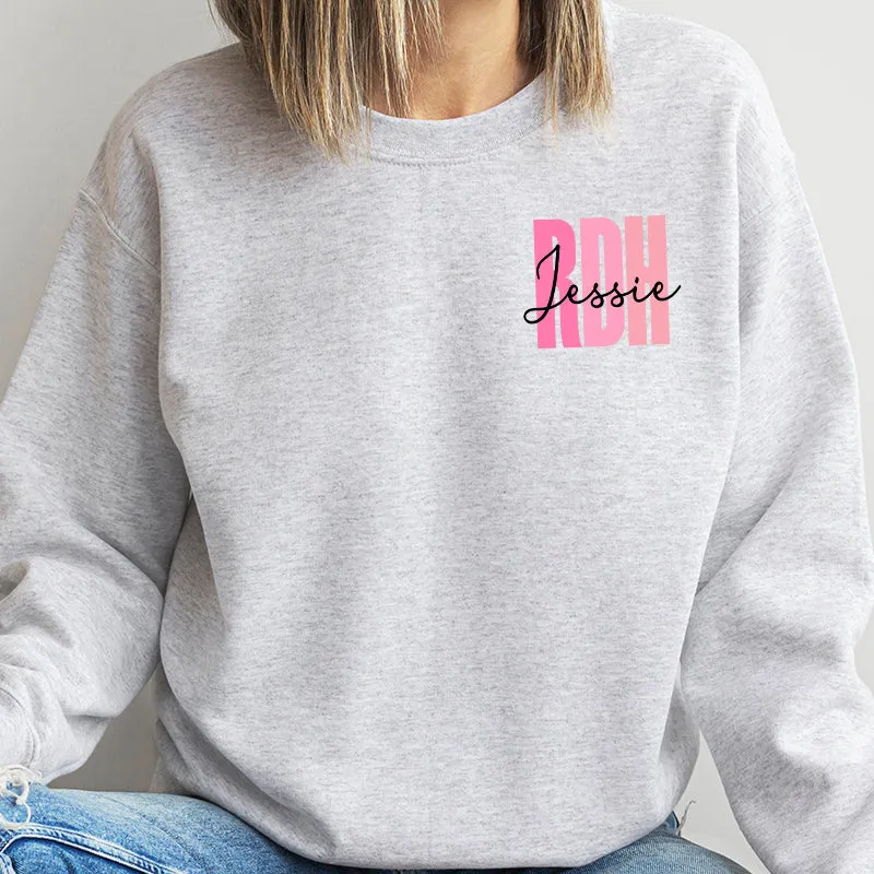 Personalized Sweatshirt | Blue or Pink Certifications