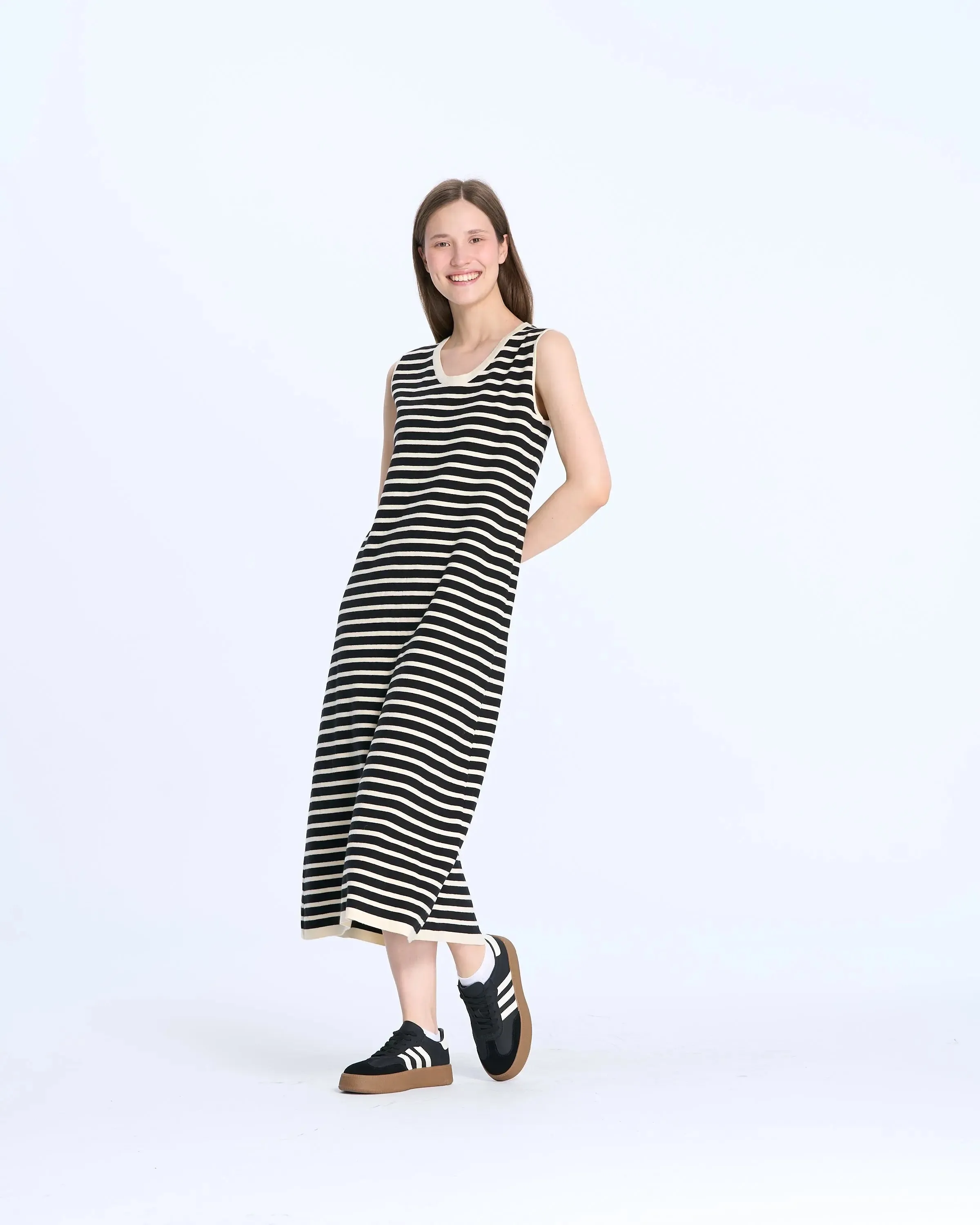 T3075 Long Shift Dress