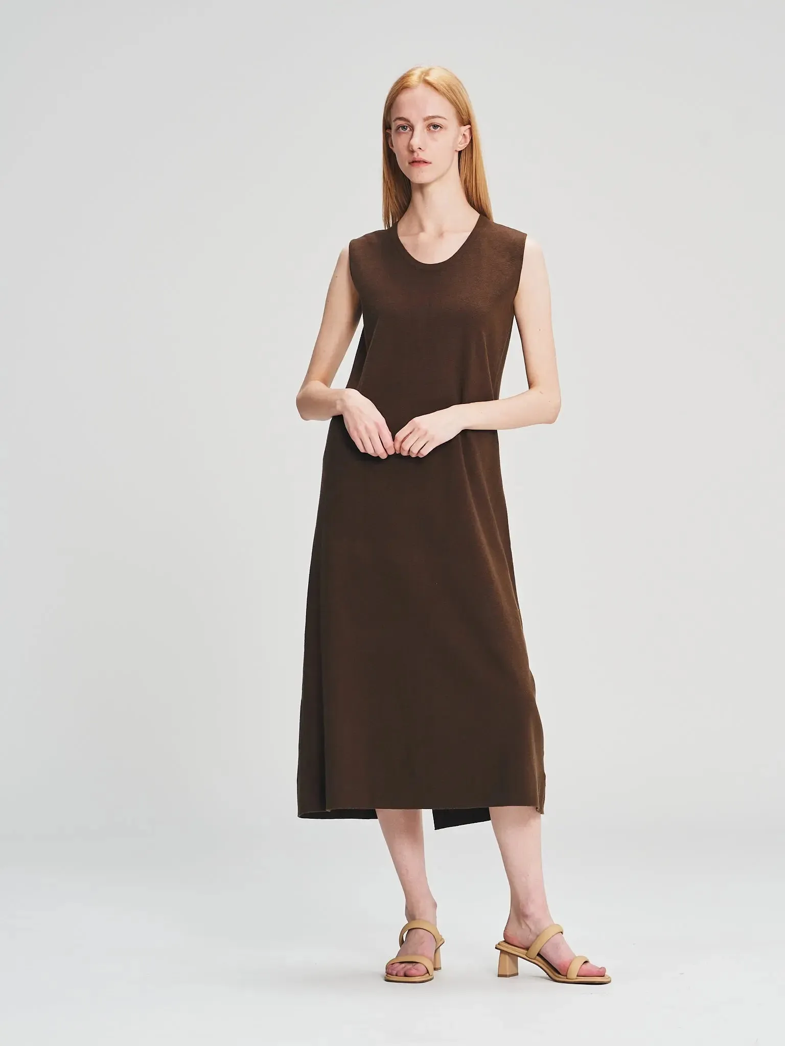 T3075 Long Shift Dress